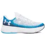White / electric blue / white