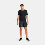 Under Armour Launch 7in Unlined Specks Kurze Hose male, Black / black / reflective, Regular