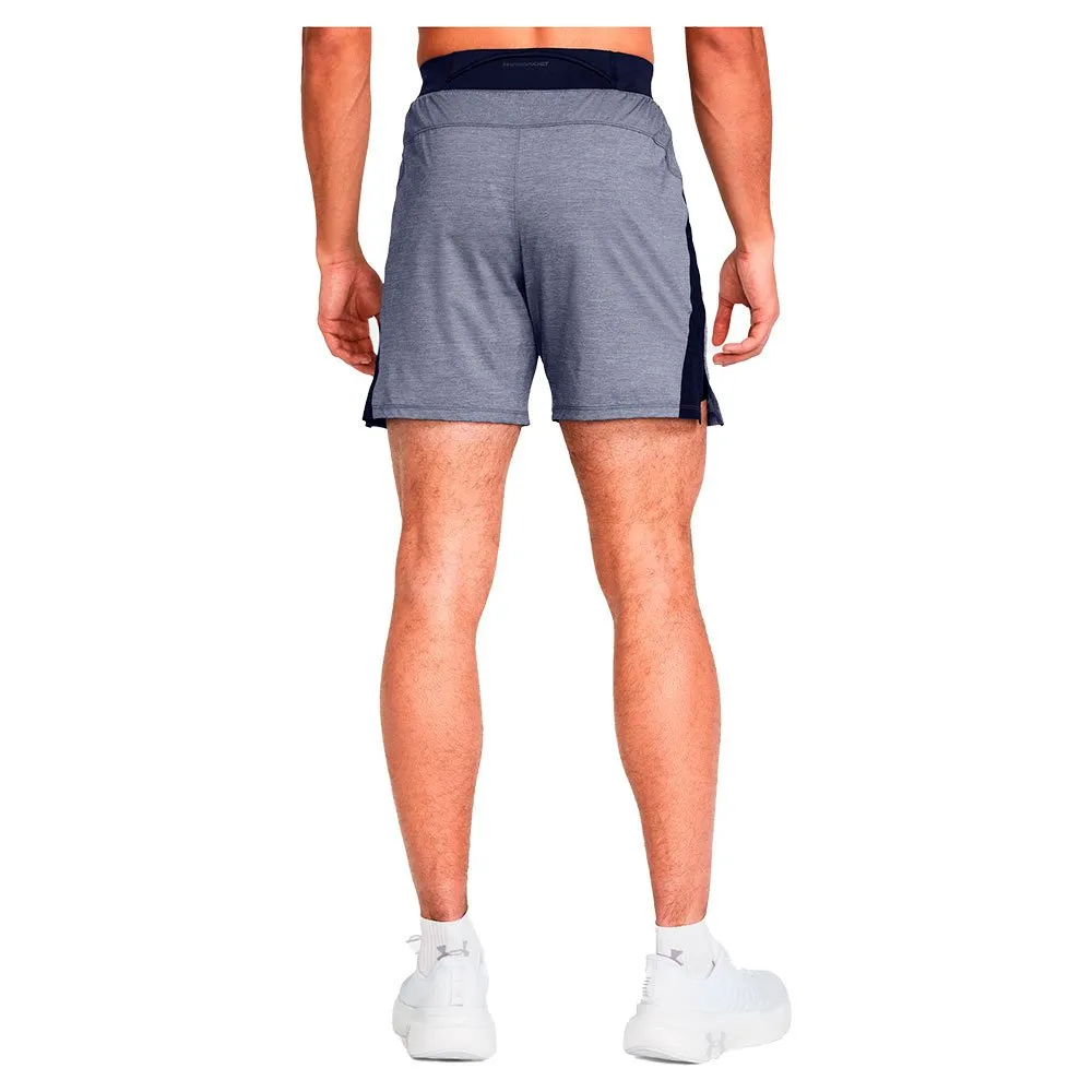Under Armour Launch Elite 7in Hthr Kurze Hose male, Midnight navy fade heather / midnight navy / reflective