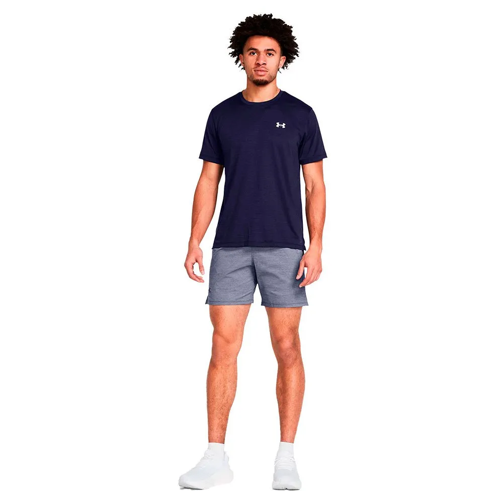 Under Armour Launch Elite 7in Hthr Kurze Hose male, Midnight navy fade heather / midnight navy / reflective