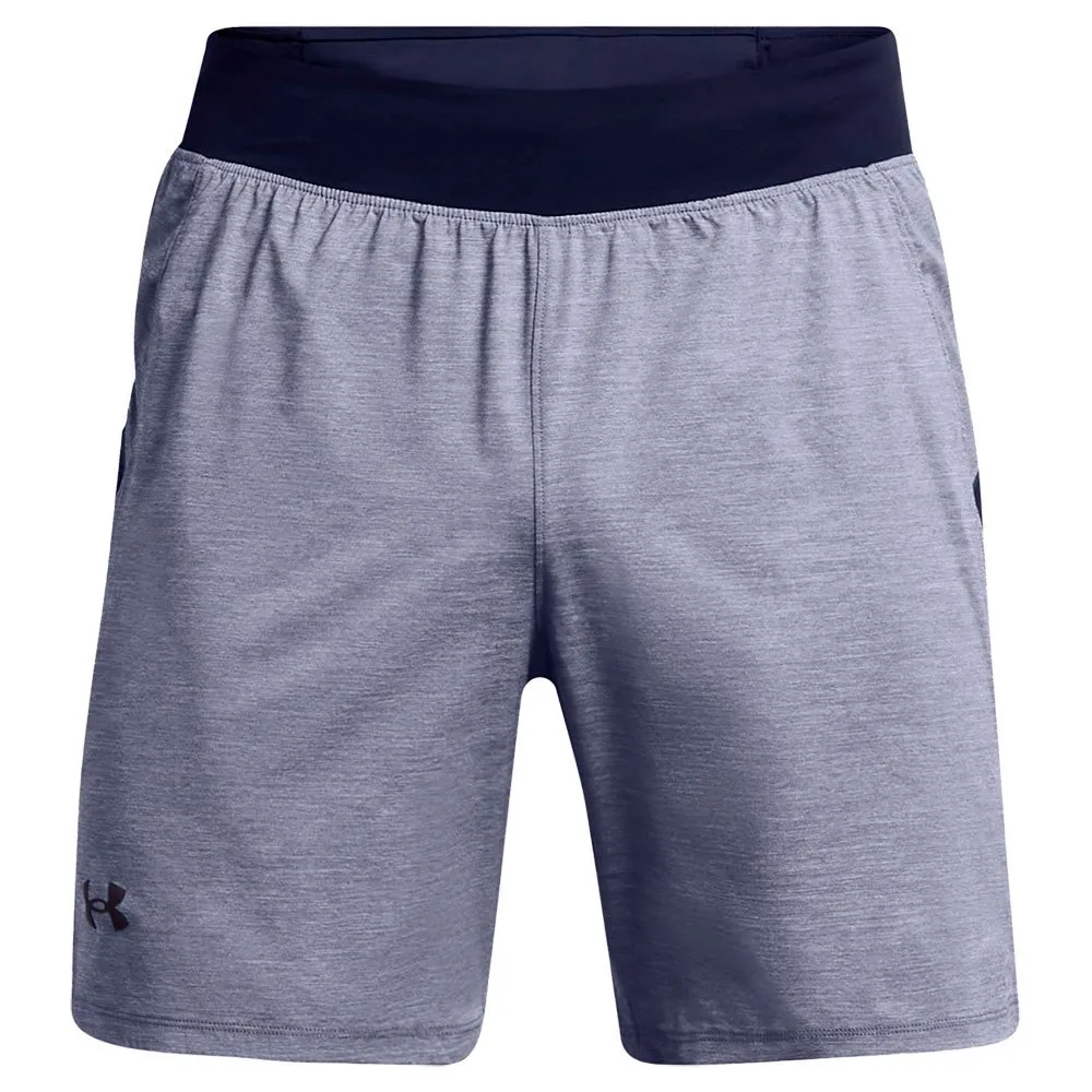 Under Armour Launch Elite 7in Hthr Kurze Hose male, Midnight navy fade heather / midnight navy / reflective