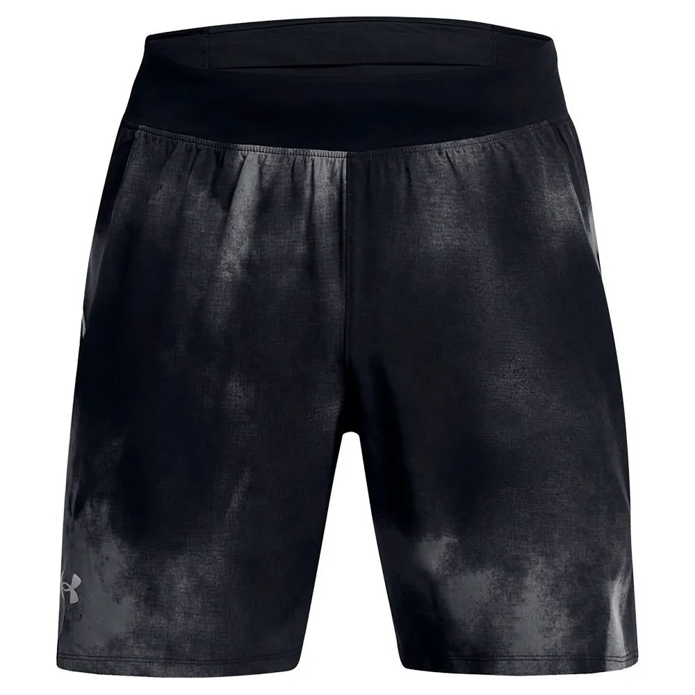 Under Armour Launch Elite 7in Print Kurze Hose male, Black / black / reflective Under Armour Launch Elite 7in Print Kurze Hose male, Black / black / reflective