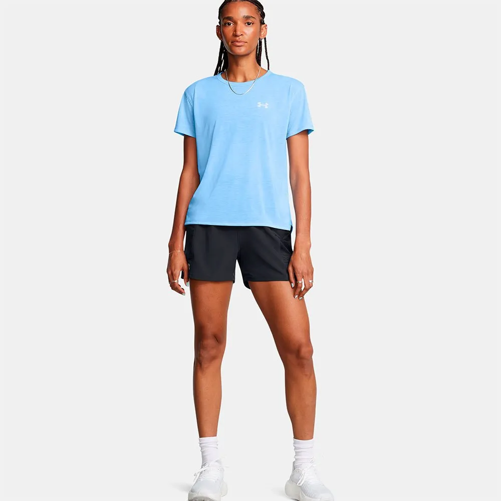 Under Armour Trail Run Kurze Hose female, Anthracite / anthracite / reflective Under Armour Trail Run Kurze Hose female, Anthracite / anthracite / reflective