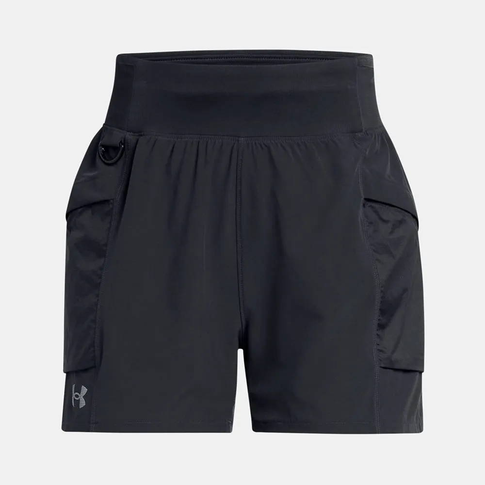 Under Armour Trail Run Kurze Hose female, Anthracite / anthracite / reflective Under Armour Trail Run Kurze Hose female, Anthracite / anthracite / reflective