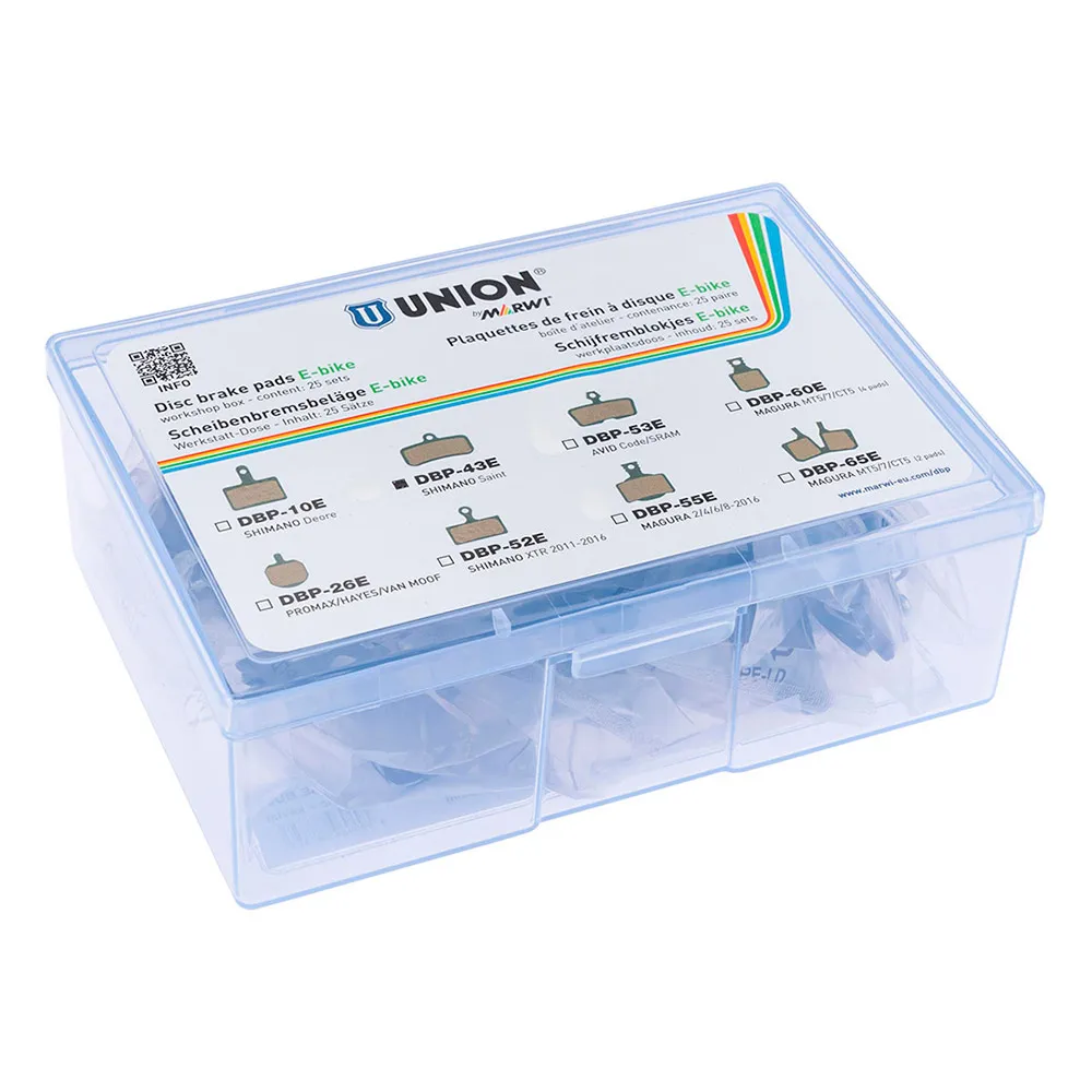 Union Dbp-43e Shimano Saint E-bike Organische Scheibenbremsbeläge 25 Einheiten, Multicolor, One Size Union Dbp-43e Shimano Saint E-bike Organische Scheibenbremsbeläge 25 Einheiten, Multicolor, One Size