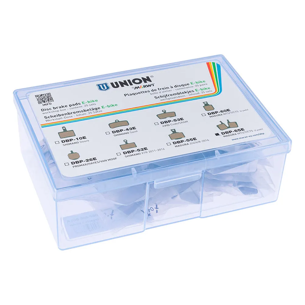 Union Dbp-65e Magura Mt5 E-bike Organische Scheibenbremsbeläge 25 Einheiten, Multicolor, One Size