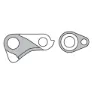 Union Gh-182 Schaltaugen-set, Silver, One Size