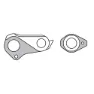 Union Gh-183 Schaltaugen-set, Silver, One Size