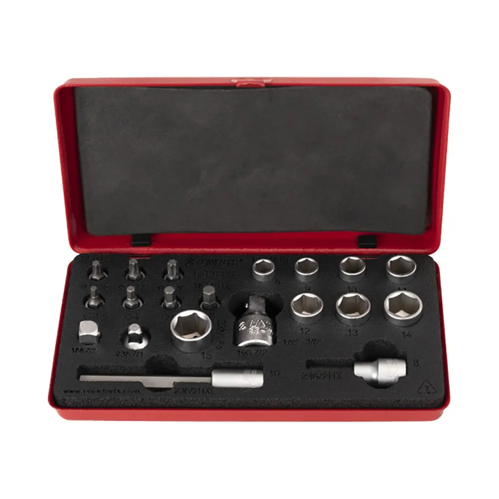 Unior Bike Tools 1782 1/4-3/8´´ Bits- Und Steckschlüsselsatz, Red, One Size Unior Bike Tools 1782 1/4-3/8´´ Bits- Und Steckschlüsselsatz, Red, One Size