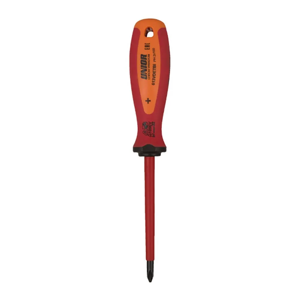 Unior Bike Tools 613vdetbi Isolierte Phillips-schraubendreher, Red / orange, PH4 x 200mm Unior Bike Tools 613vdetbi Isolierte Phillips-schraubendreher, Red / orange, PH4 x 200mm