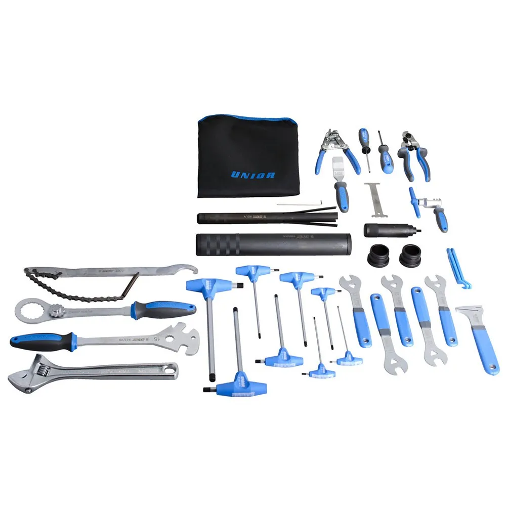 Unior Bike Tools Set Of Bike Tools 37 Werkzeugkasten, Blue / silver, One Size Unior Bike Tools Set Of Bike Tools 37 Werkzeugkasten, Blue / silver, One Size