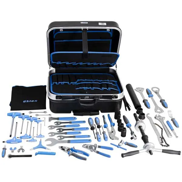 Unior Bike Tools Werkzeugkasten 50 Stücke, Black / blue, One Size Unior Bike Tools Werkzeugkasten 50 Stücke, Black / blue, One Size