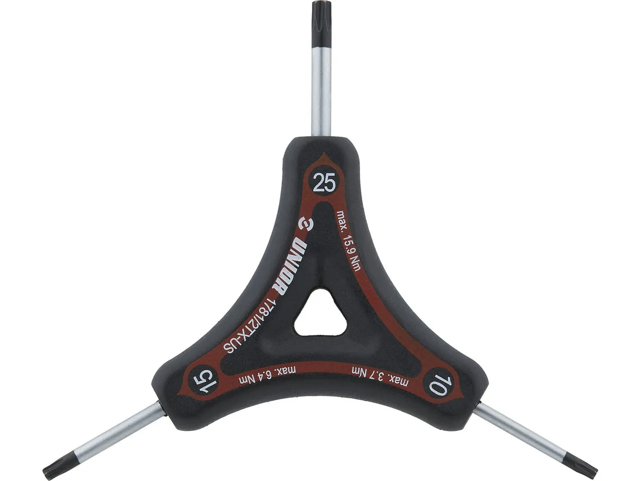 Unior Bike Tools Y-Schlüssel Torx 1781/2TX, Rot, one_size Unior Bike Tools Y-Schlüssel Torx 1781/2TX, Rot, one_size