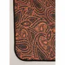 Urban Classics Patchwork Print Decke, Black / orange