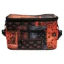 Urban Classics Patchwork Print Kühltasche, Black / orange, One Size