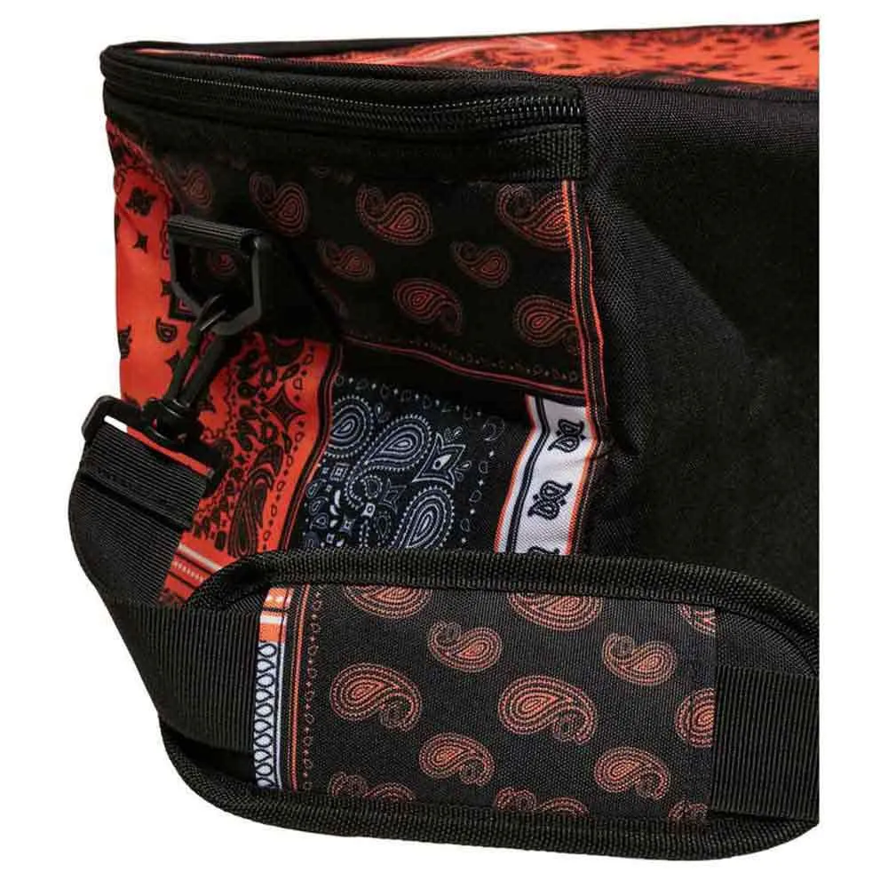 Urban Classics Patchwork Print Kühltasche, Black / orange, One Size Urban Classics Patchwork Print Kühltasche, Black / orange, One Size