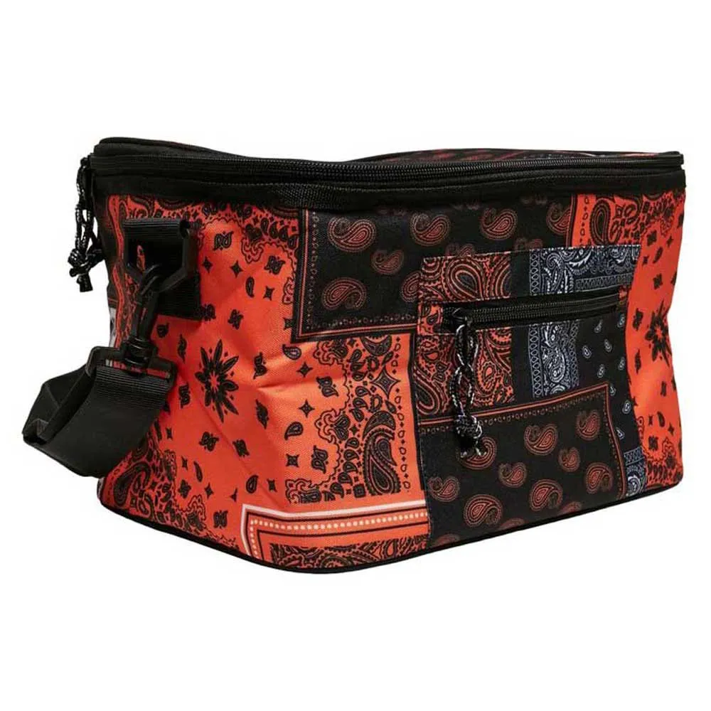 Urban Classics Patchwork Print Kühltasche, Black / orange, One Size Urban Classics Patchwork Print Kühltasche, Black / orange, One Size