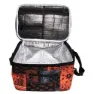 Urban Classics Patchwork Print Kühltasche, Black / orange, One Size