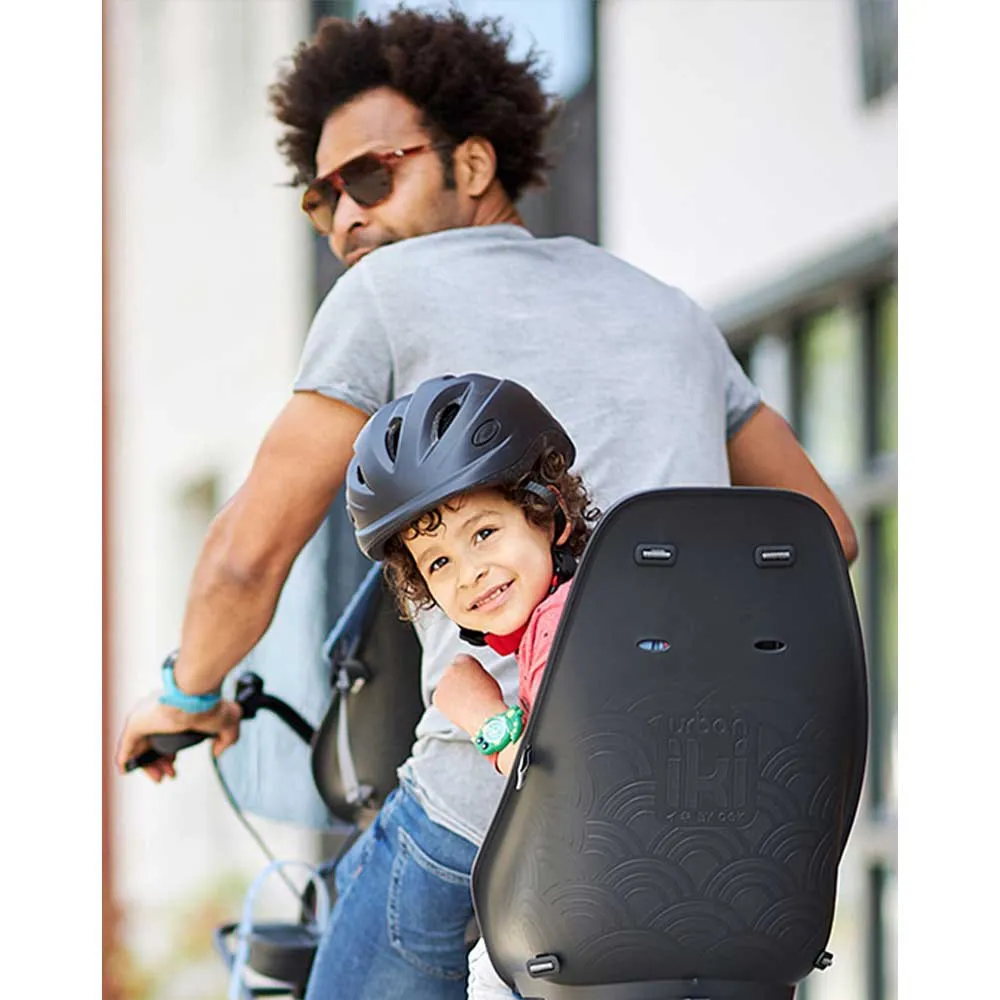 Urban Iki Bincho Kindersitz Für Fahrrad Hinten, Black / black, Max 22kg