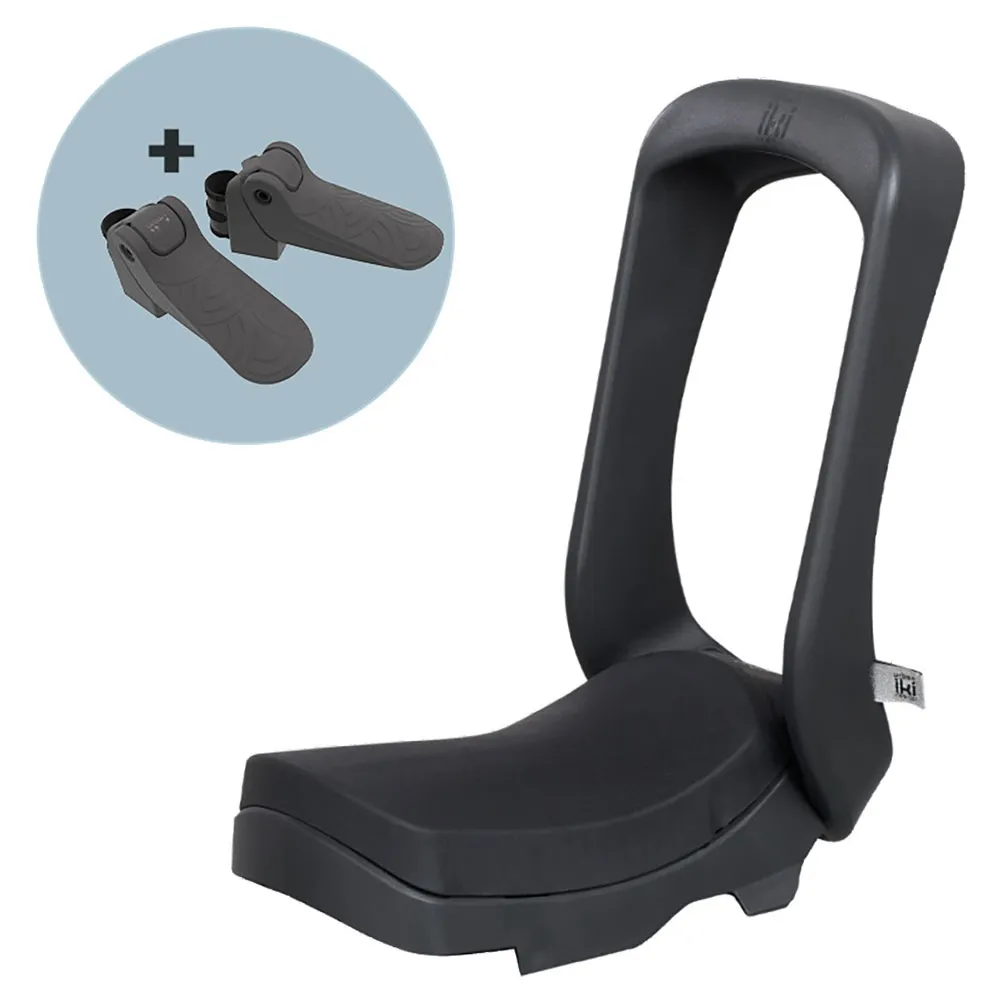 Urban Iki Junior Kindersitz Für Fahrräder Refurbished, Black / black, Max 35kg