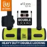 Urban Security Bracket Bk03+cable 120 Bügelschloss, Black / yellow, 120cm