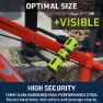 Urban Security Bracket Bk03+cable 120 Bügelschloss, Black / yellow, 120cm