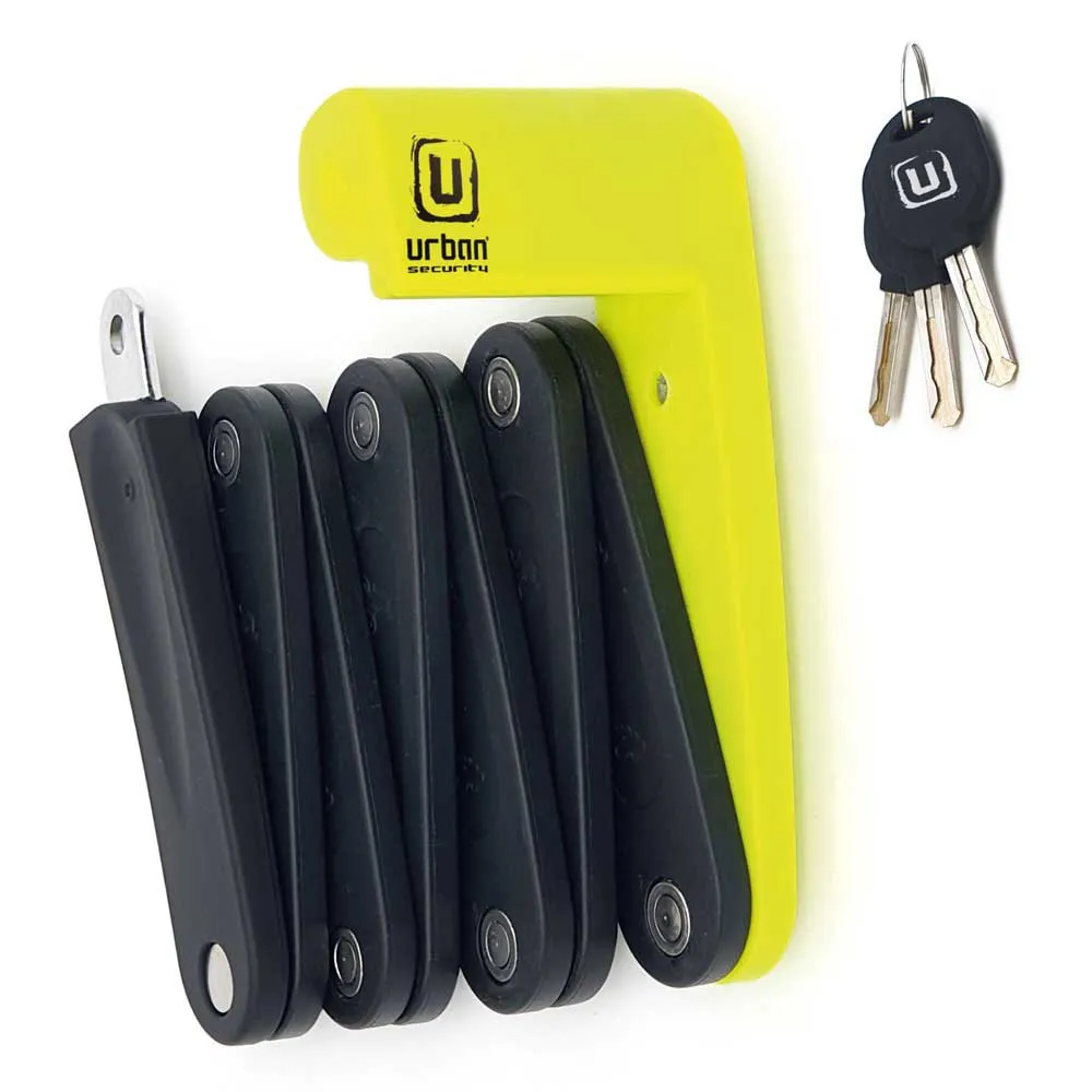 Urban Security Ur469y Faltschloss, Black / yellow, 70cm Urban Security Ur469y Faltschloss, Black / yellow, 70cm