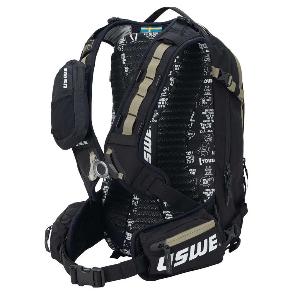 USWE Core 16 Trinkrucksack 16l, Black / mud green, One Size USWE Core 16 Trinkrucksack 16l, Black / mud green, One Size