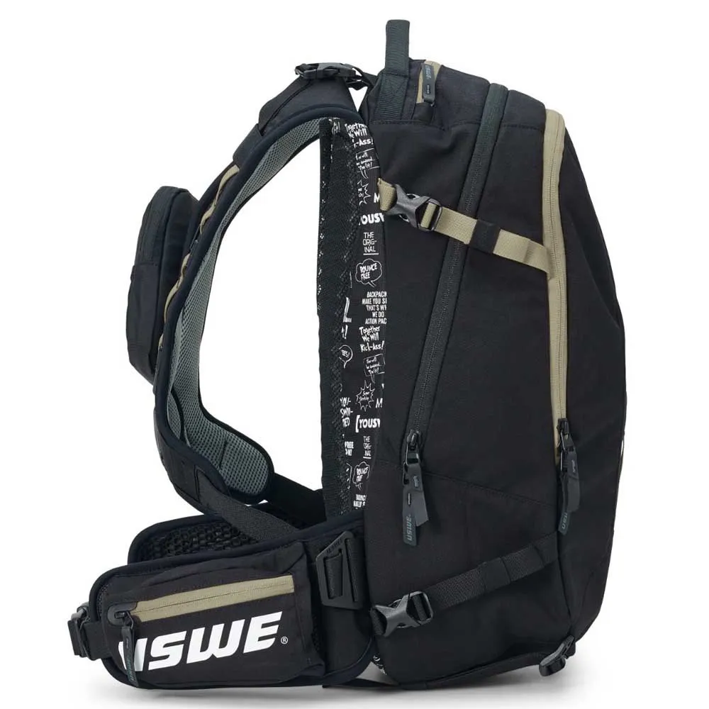 USWE Core 16 Trinkrucksack 16l, Black / mud green, One Size USWE Core 16 Trinkrucksack 16l, Black / mud green, One Size