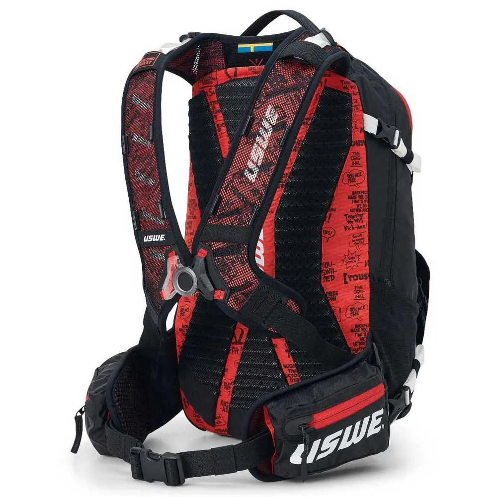 USWE Flow Rucksack 16l, Black / red, One Size USWE Flow Rucksack 16l, Black / red, One Size