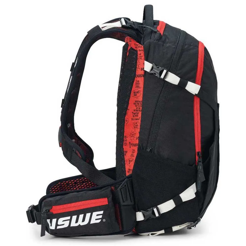 USWE Flow Rucksack 16l, Black / red, One Size USWE Flow Rucksack 16l, Black / red, One Size