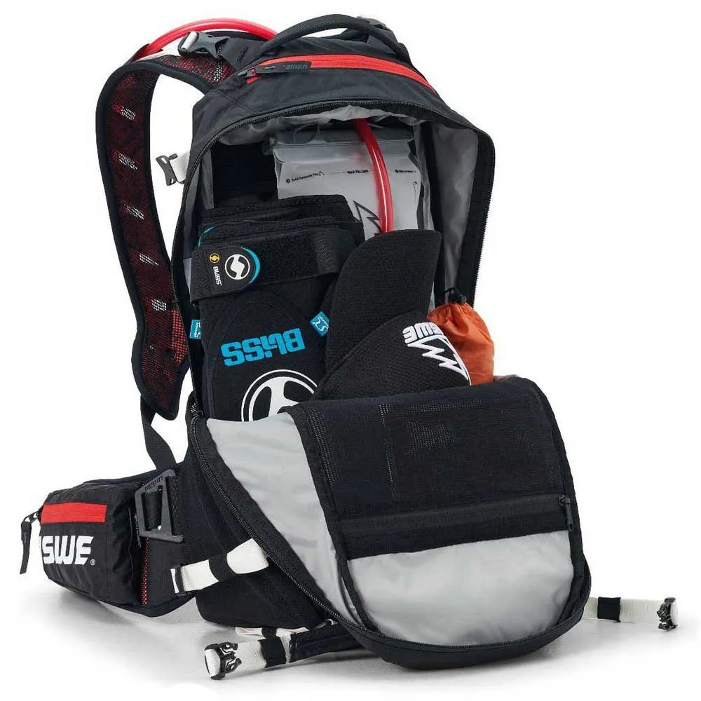 USWE Flow Rucksack 16l, Black / red, One Size USWE Flow Rucksack 16l, Black / red, One Size