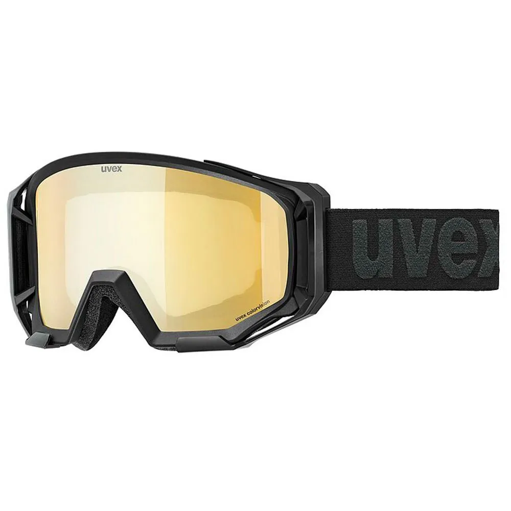 Uvex Athletic Cv Brille, Black matt, Colorvision Mirror Gold/CAT1 Uvex Athletic Cv Brille, Black matt, Colorvision Mirror Gold/CAT1