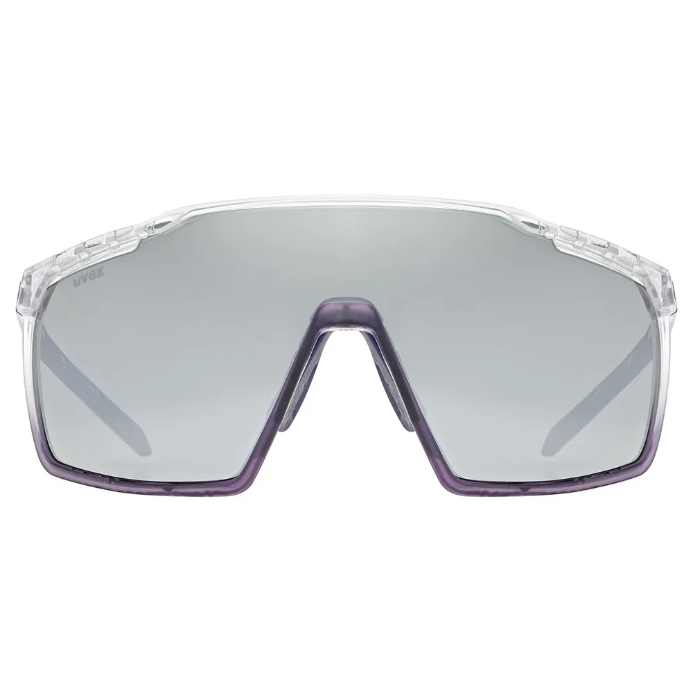Uvex Mtm Perform Sonnenbrille, Clear met purple, Supravision Mirror Silver/CAT3 Uvex Mtm Perform Sonnenbrille, Clear met purple, Supravision Mirror Silver/CAT3