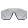 Uvex Mtm Perform Sonnenbrille, Clear met purple, Supravision Mirror Silver/CAT3