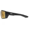Uvex Mtn Venture Cv V Photochrome Sonnenbrille, Black matt, Colorvision Variomatic Litemirror Red/CAT1-3