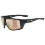 Uvex Mtn Venture Cv V Photochrome Sonnenbrille, Black matt, Colorvision Variomatic Litemirror Red/CAT1-3