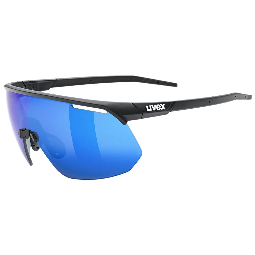 Uvex Pace One Sonnenbrille, Black matt, Supravision Mirror Blue/CAT3 Uvex Pace One Sonnenbrille, Black matt, Supravision Mirror Blue/CAT3