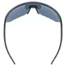 Uvex Pace One Sonnenbrille, Black matt, Supravision Mirror Blue/CAT3