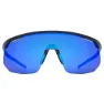 Uvex Pace One Sonnenbrille, Black matt, Supravision Mirror Blue/CAT3