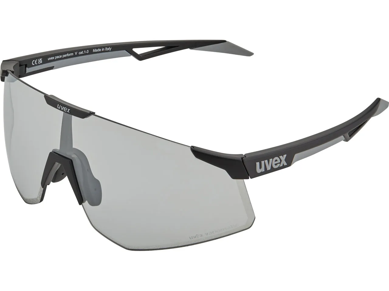 Uvex pace perform V Sportbrille, Schwarz, litemirror silver Uvex pace perform V Sportbrille, Schwarz, litemirror silver