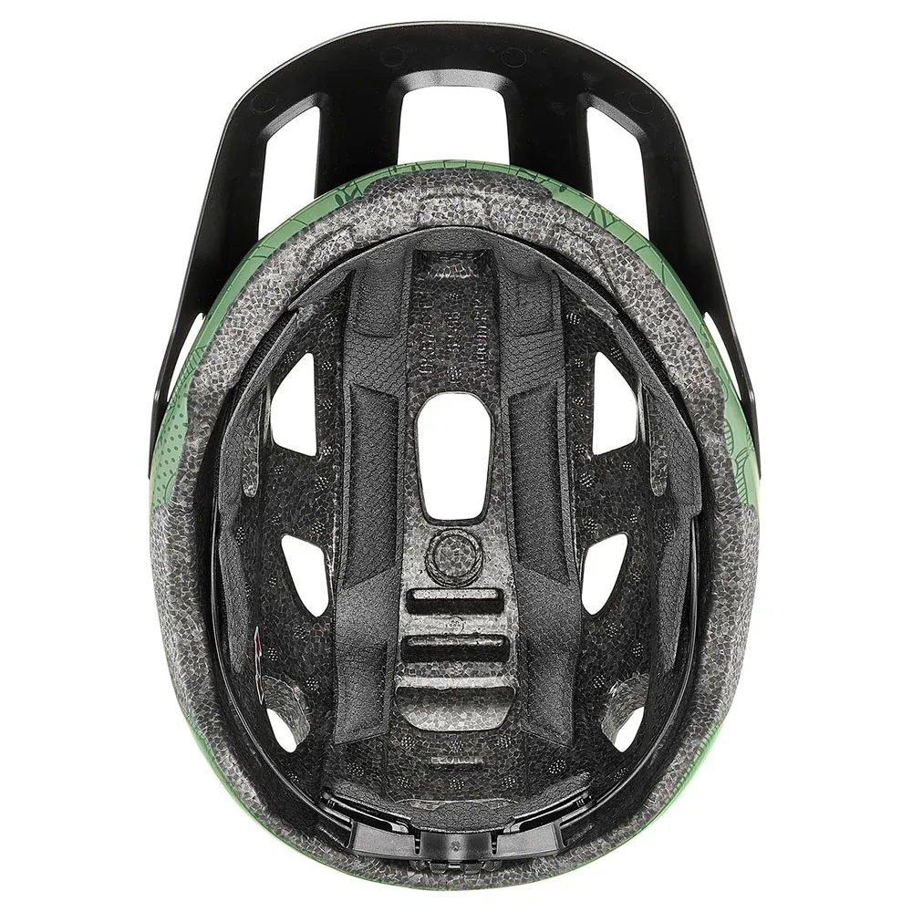 Uvex React Junior Mtb-helm, Moss green altimeter matt