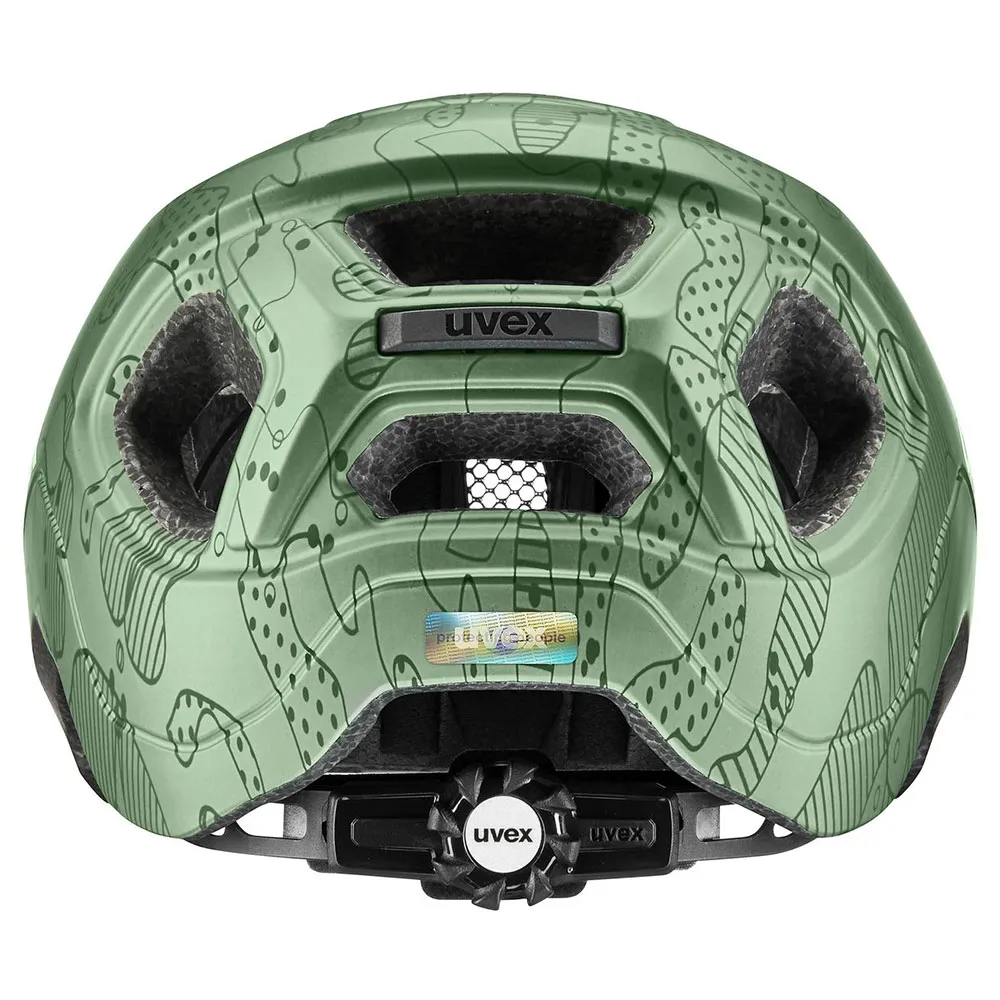 Uvex React Junior Mtb-helm, Moss green altimeter matt