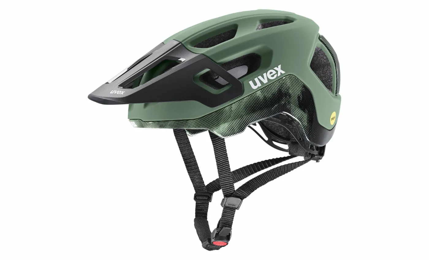 Uvex react MIPS MTB Helm, Schwarz,grün