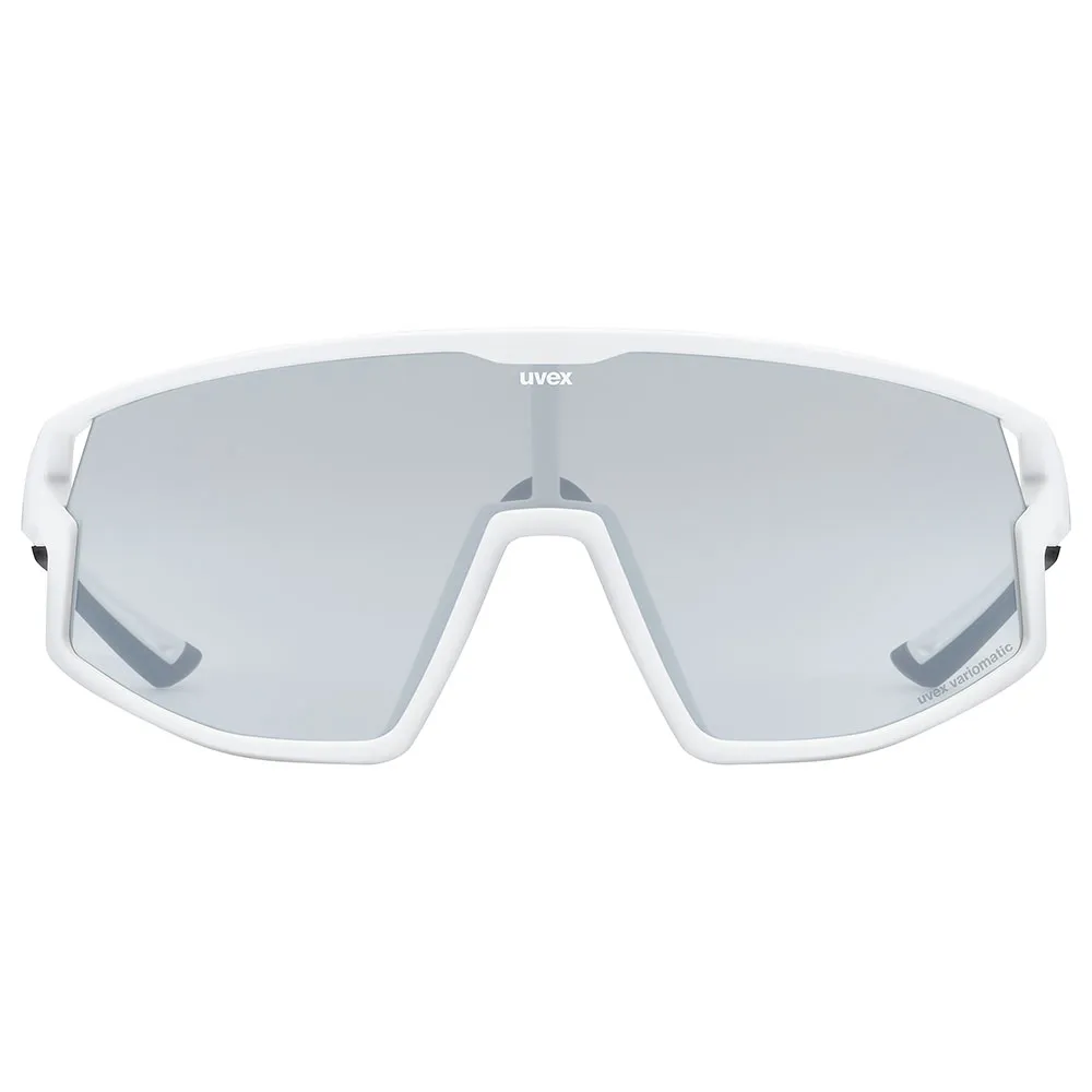 Uvex Skyryse Variomatic Photochrome Sonnenbrille, White matt, Variomatic Lite Mirror Silver/CAT1-3 Uvex Skyryse Variomatic Photochrome Sonnenbrille, White matt, Variomatic Lite Mirror Silver/CAT1-3