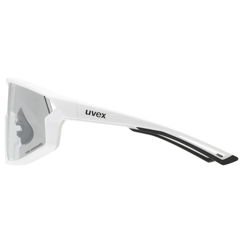 Uvex Skyryse Variomatic Photochrome Sonnenbrille, White matt, Variomatic Lite Mirror Silver/CAT1-3 Uvex Skyryse Variomatic Photochrome Sonnenbrille, White matt, Variomatic Lite Mirror Silver/CAT1-3