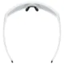 Uvex Skyryse Variomatic Photochrome Sonnenbrille, White matt, Variomatic Lite Mirror Silver/CAT1-3