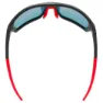 Uvex Sportstyle 232 Polarvision Verspiegelte Polarisierte Sonnenbrille, Black matte / red, Mirror Red/CAT3