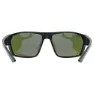 Uvex Sportstyle 233 Polarisierte Sonnenbrille, Black matt, Polavision Mirror Green/CAT3