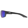 Uvex Sportstyle 233 Polarisierte Sonnenbrille, Black matt, Polavision Mirror Green/CAT3